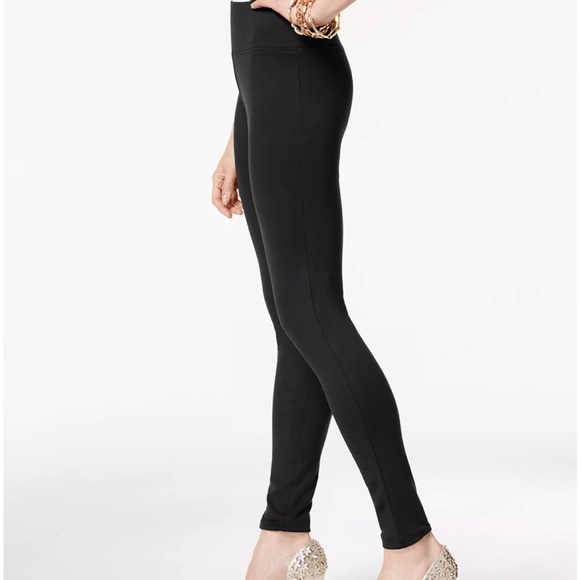 INC International Concepts- Petite Black Seamless Leggings - Picture 2 of 6